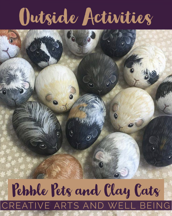 How to Make Cute Clay Cats and Pebble Pets