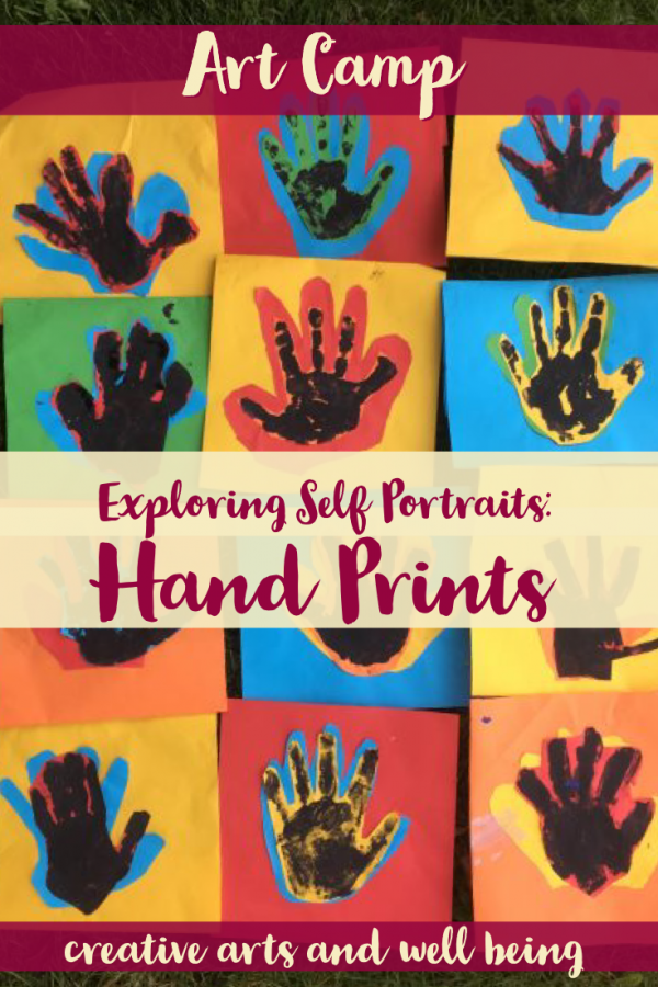 Self Portraits – How to Make Hand Print Art