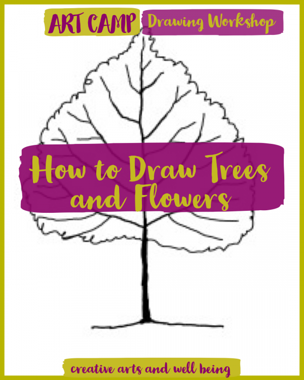 In the Garden – How to Draw Trees and Flowers
