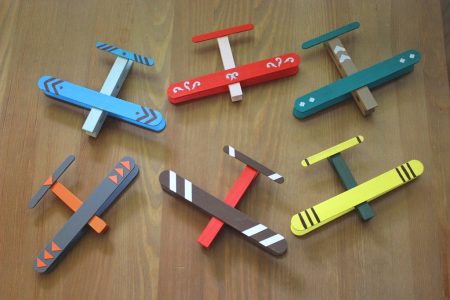 Craft Stick Airplanes