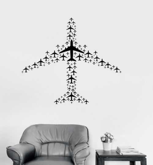 symmetrical plane shape art