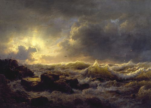 Andreas Achenbach (1815-1910), Clearing up – Coast of Sicily, 1847