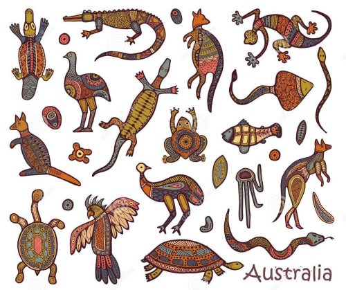 animals-australia-sketches-style-australian-aborigines-drawings-aboriginal-109743096